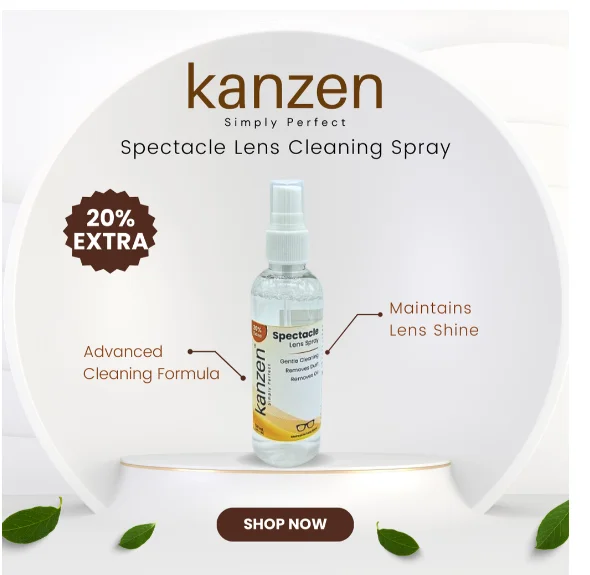 Kanzen Spectacle Lens Cleaning Spray 120 ml bottle